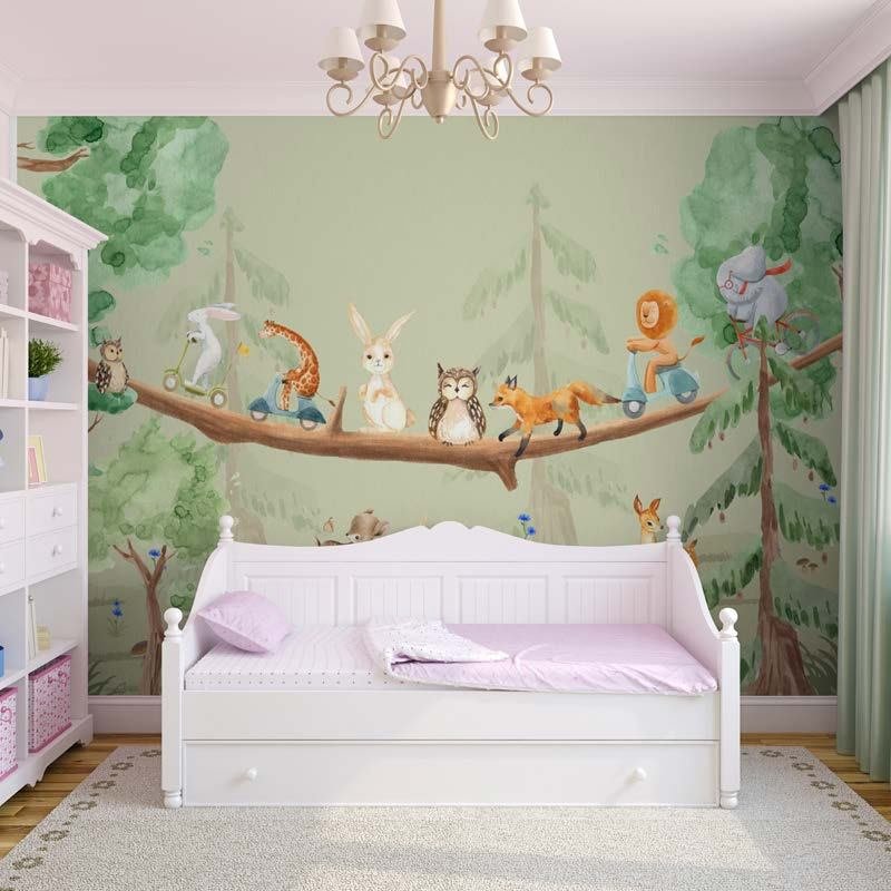 Kids room wallpaper installation in Noida